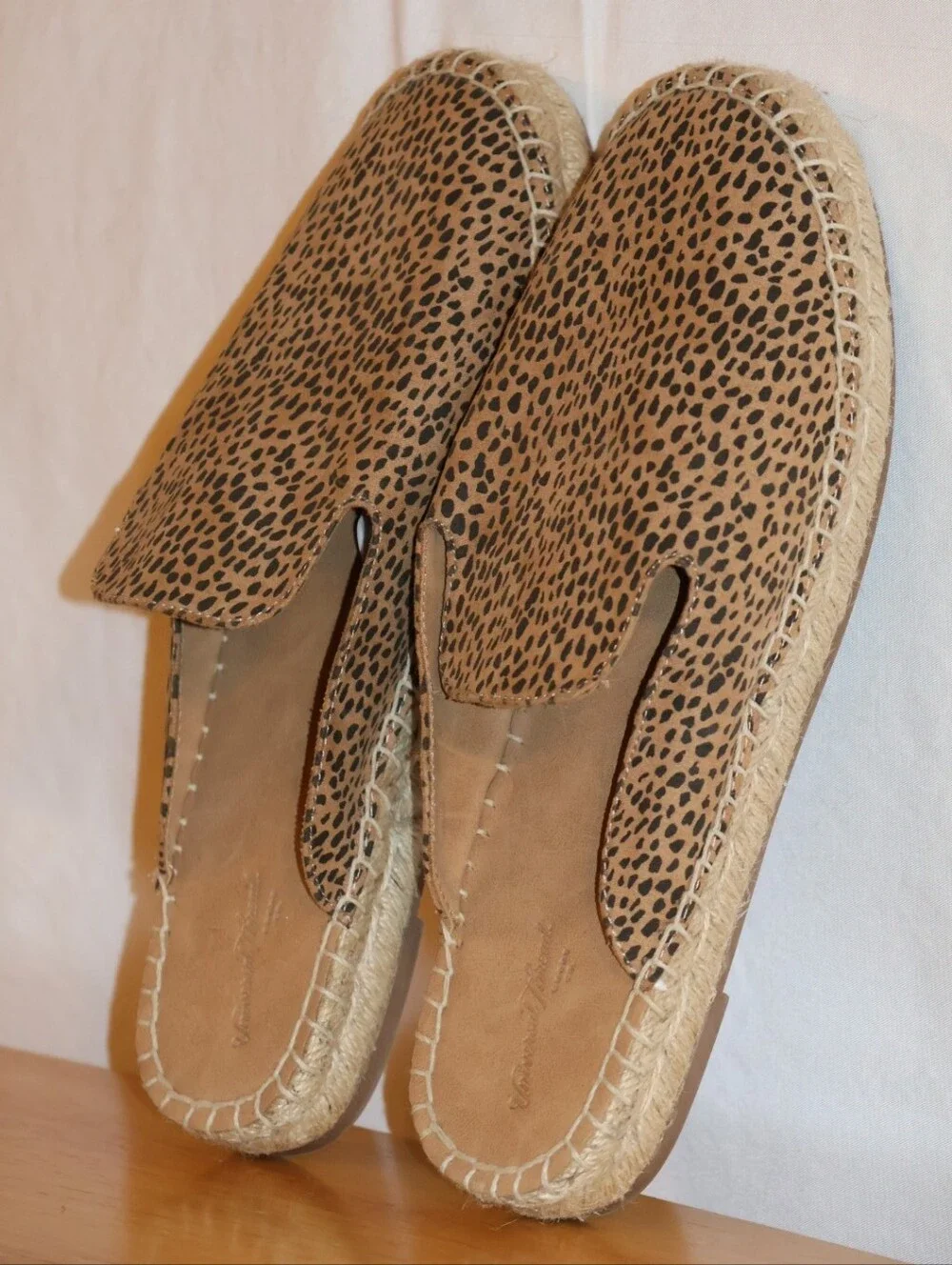 Universal Thread Clara Leopard Print Espadrille Mules.